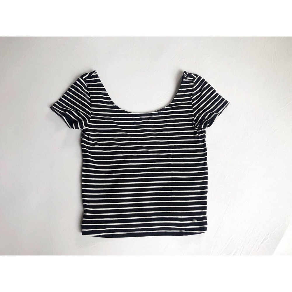 Striped Low Back Crop Top
